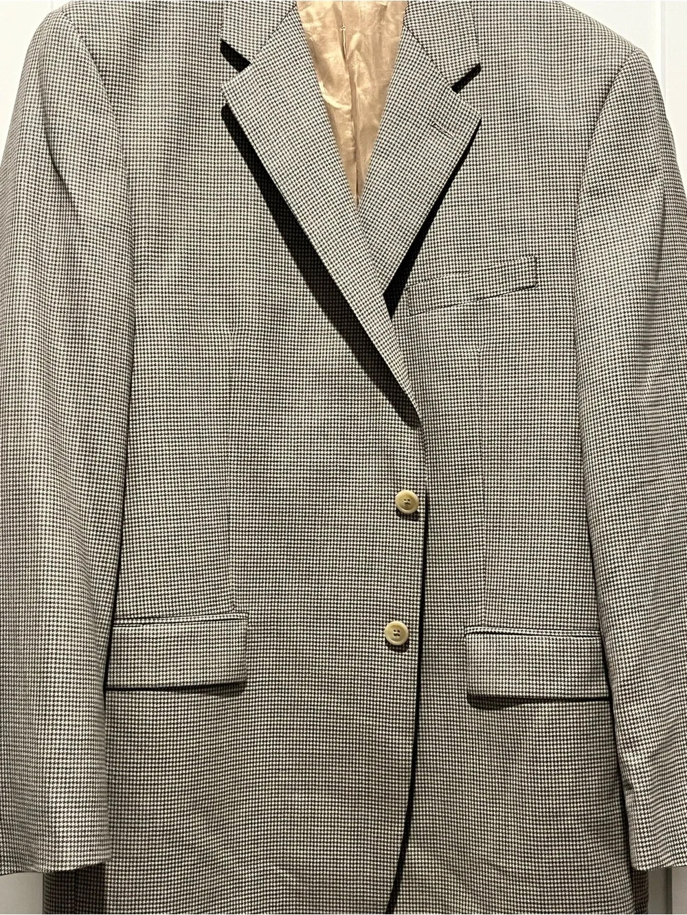 Ralph Lauren Blue & Tan Houndstooth Sport Coat